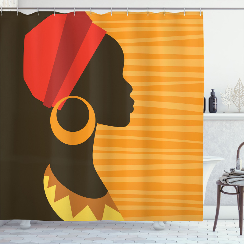 Girl Silhouette in Grace Shower Curtain