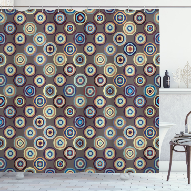 Abstract Big Dots Shower Curtain