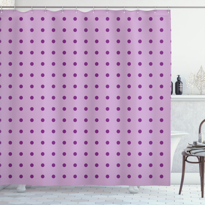 Fashion Polka Dots Shower Curtain