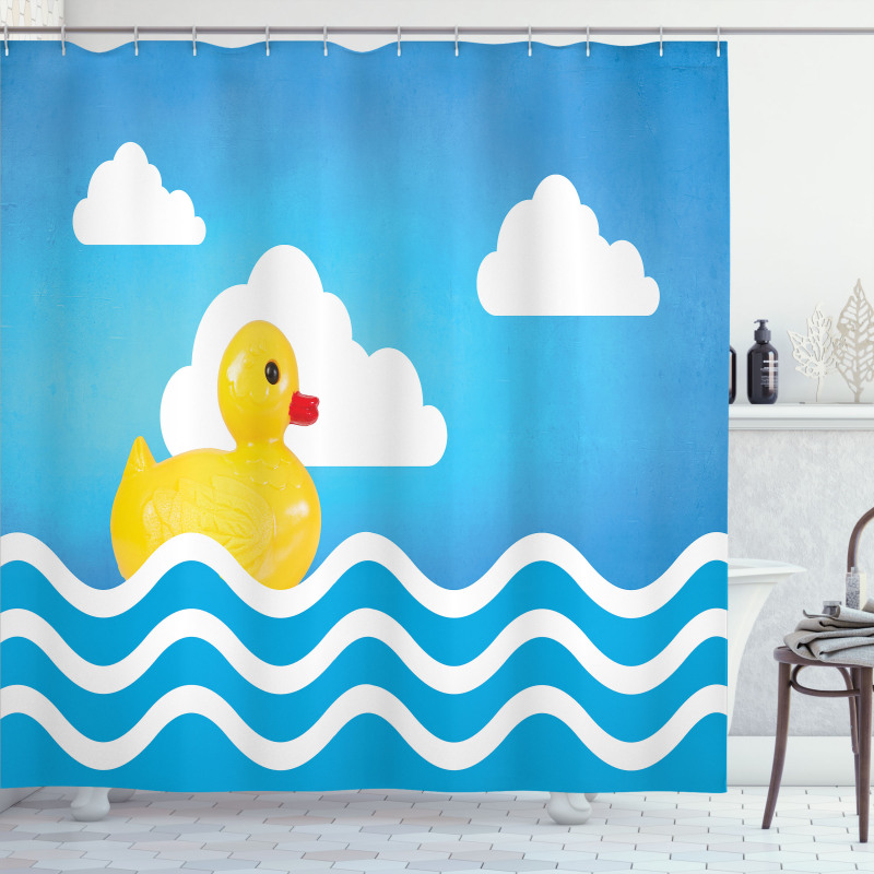 Toy Wavy Water Shower Curtain