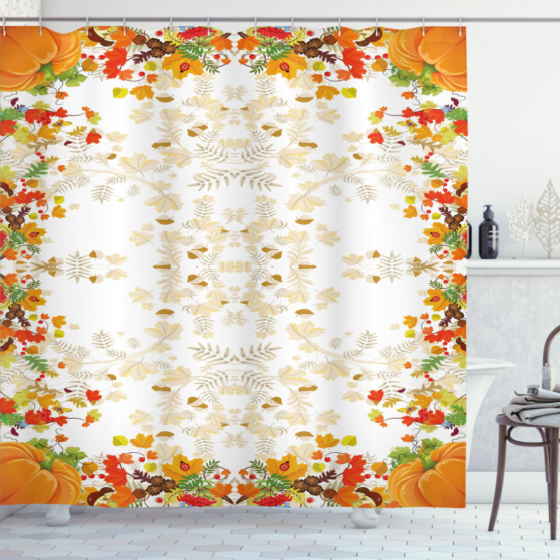Maple Leaf Woods Shower Curtain