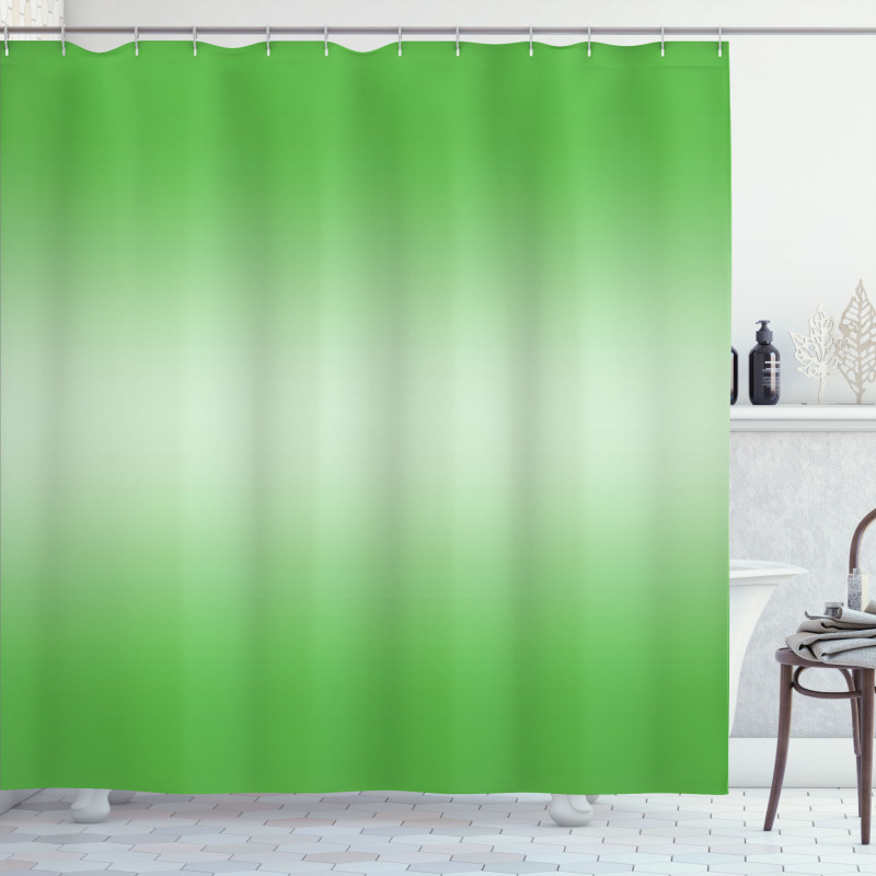 Digital Spring Grass Art Shower Curtain