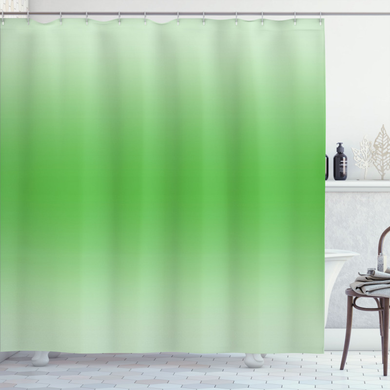 Moss Leaf Spring Theme Shower Curtain