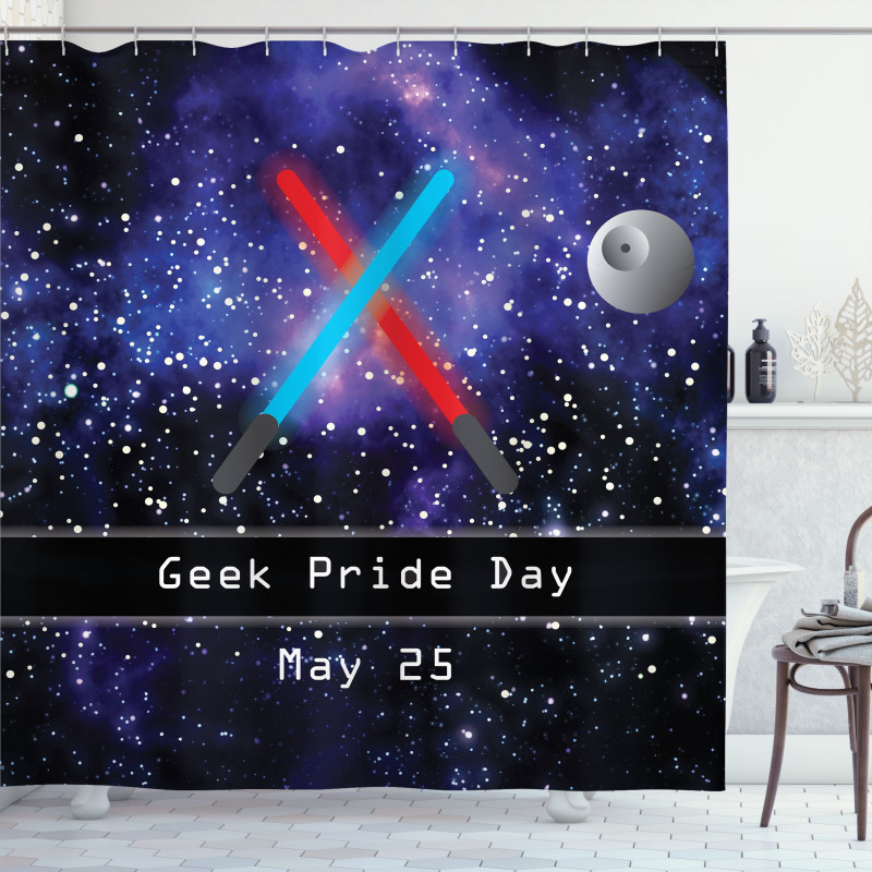 Geek Nerd Pride Day Shower Curtain