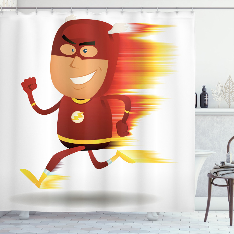Bolt Man with Lghts Shower Curtain