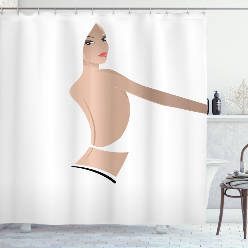Feminen Fashion Theme Shower Curtain
