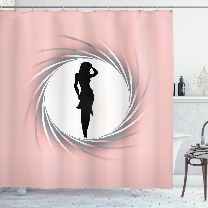 Hot Lady Pastel Shower Curtain