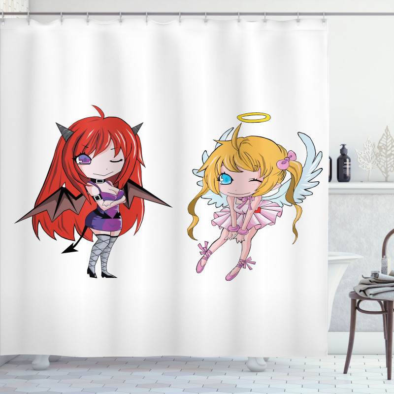 Japanese Fairytale Art Shower Curtain