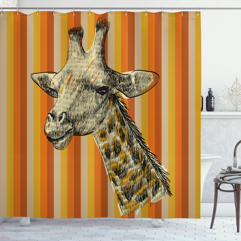 Hipster Animal Shower Curtain