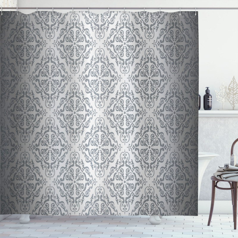 Monochrome Victorian Shower Curtain