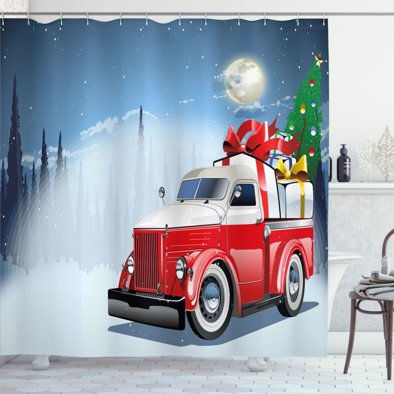 American Truck Gifts Shower Curtain