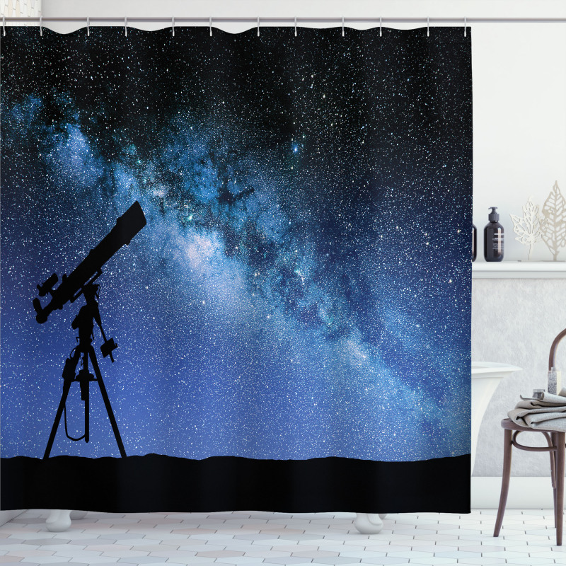 Milky Way Nİght Galaxy Shower Curtain