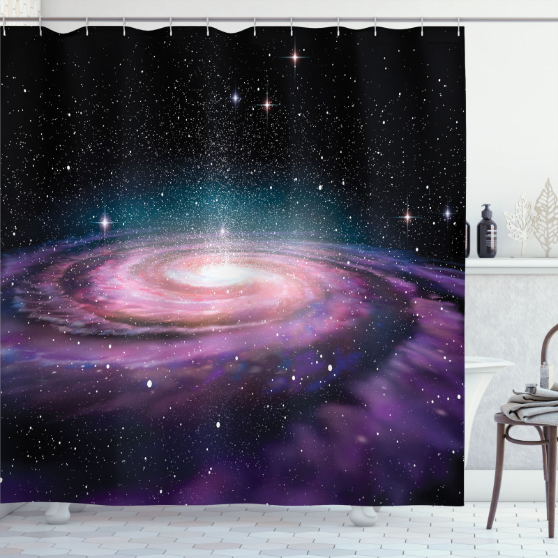 Galaxy in Outer Space Shower Curtain