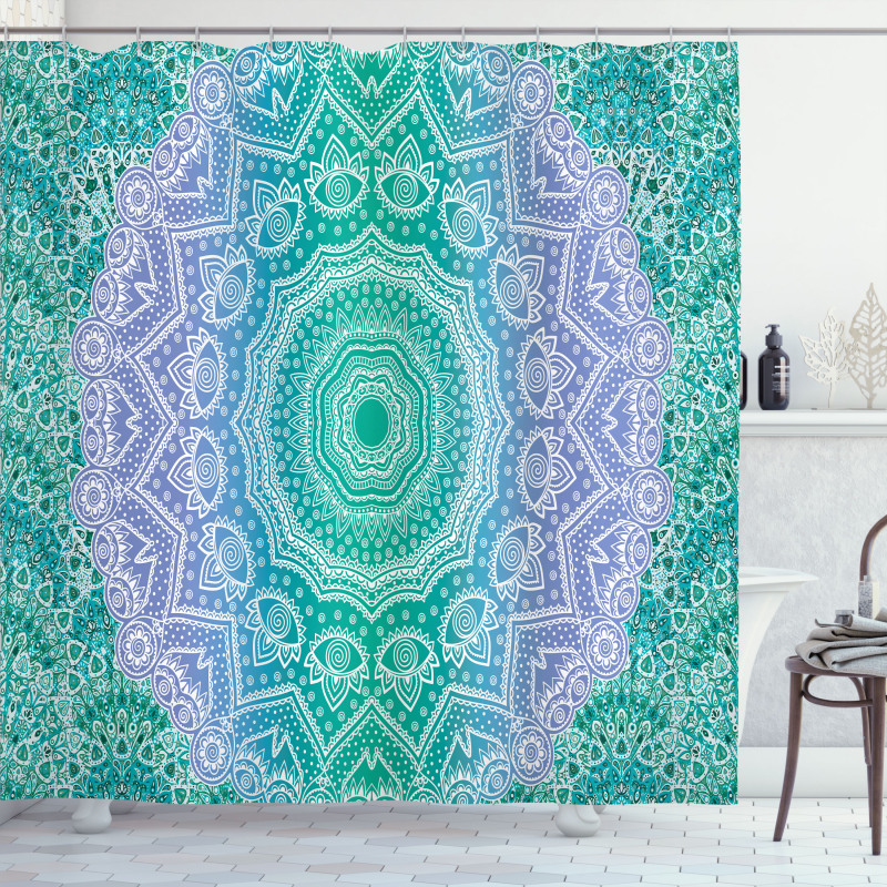 Mandala Geometric Shower Curtain