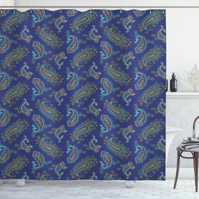 Droplet Motif Shower Curtain