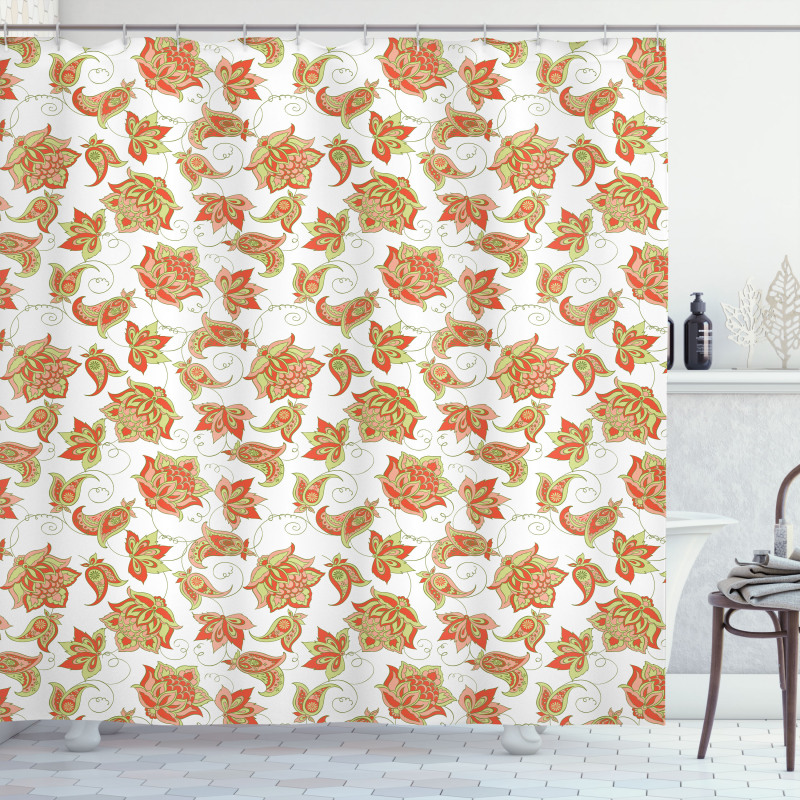Ottoman Vivid Design Shower Curtain