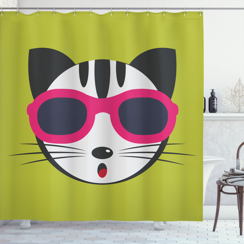 Boho Kitten Shower Curtain