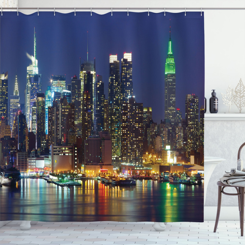 NYC Midtown Skyline Shower Curtain