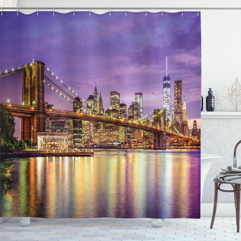 Broadway Scenery NYC Shower Curtain