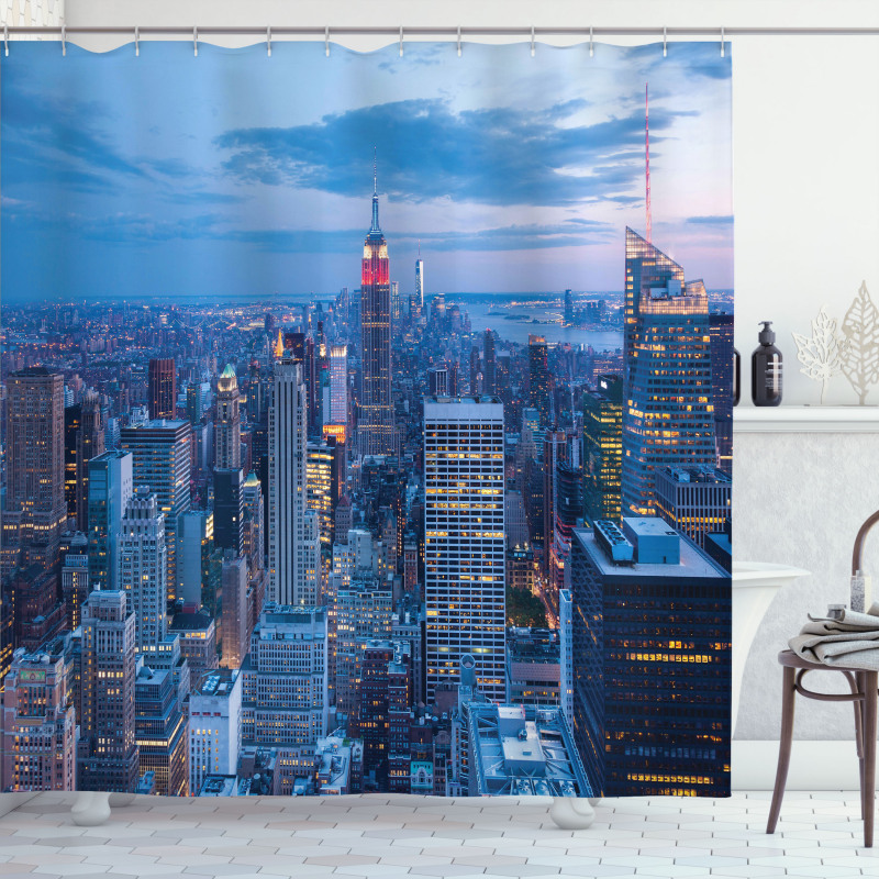 Sunset in NYC Photo Shower Curtain