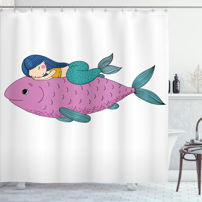 Baby Fish Kids Nursery Shower Curtain