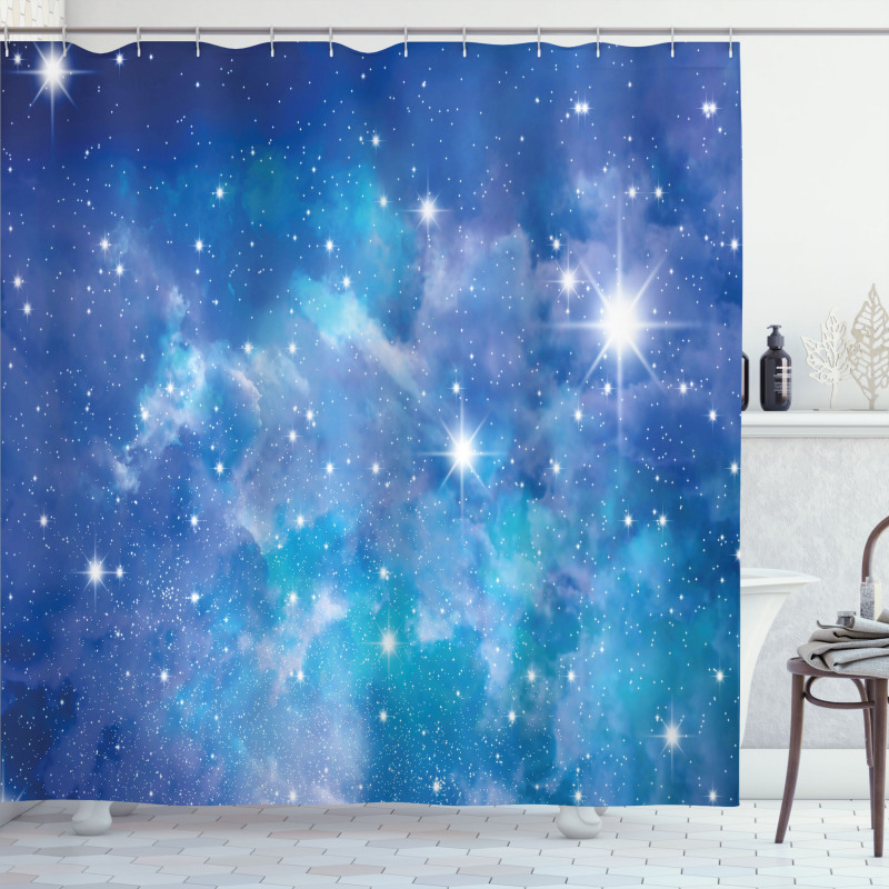 Planet Star Clusters Shower Curtain