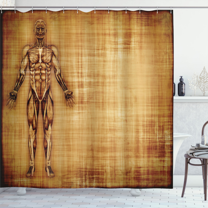 Human Body Style Shower Curtain