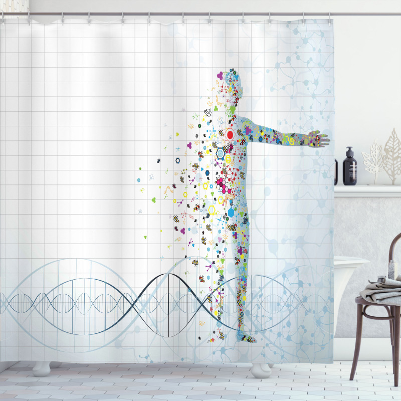 Psychedelic Human Shower Curtain