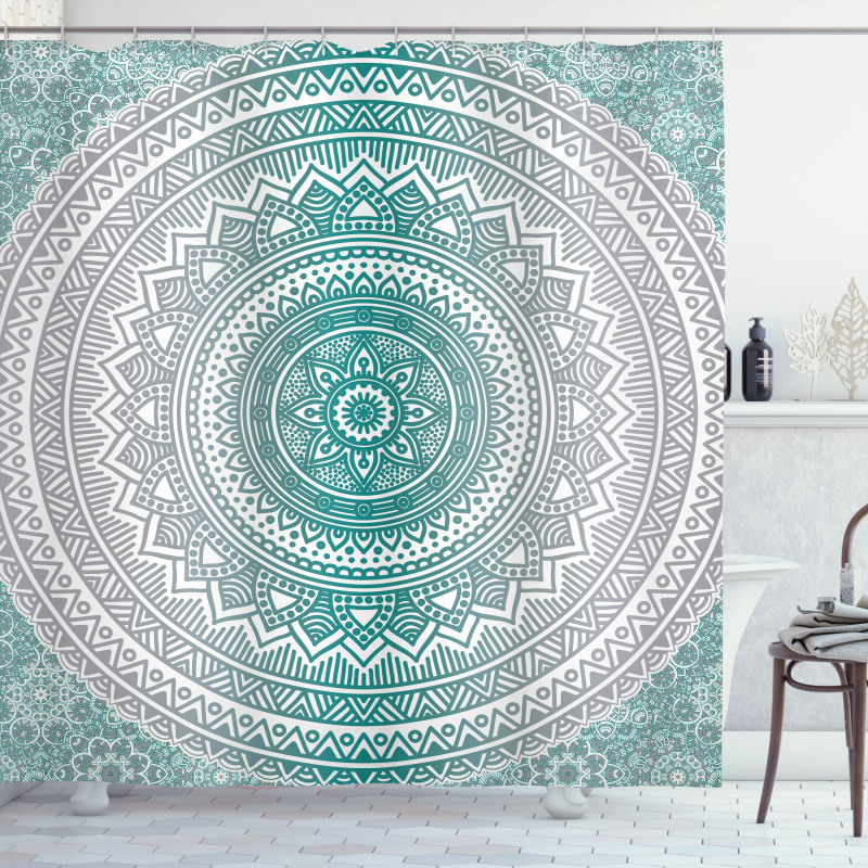 Boho Meditation Art Work Shower Curtain