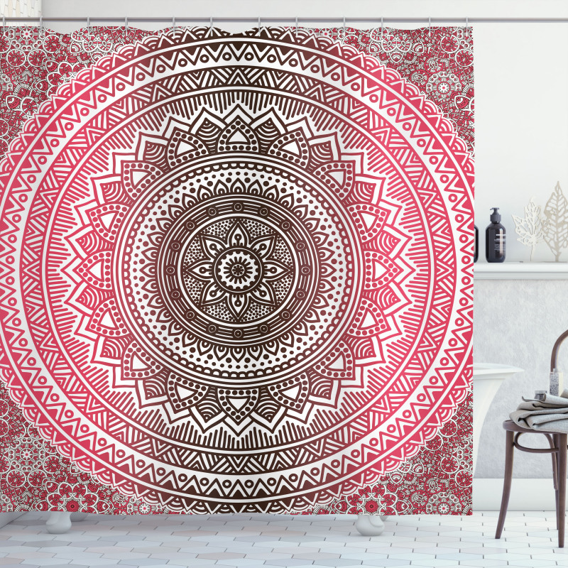 Ombre Ethnic Shower Curtain