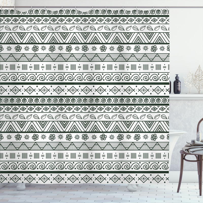 Aztec Patterns Shower Curtain