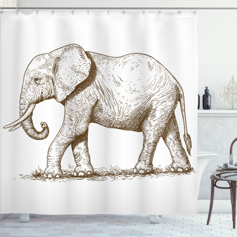 Safari Wild Animals Art Shower Curtain