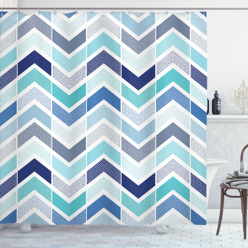 Seamless Doodle Style Shower Curtain