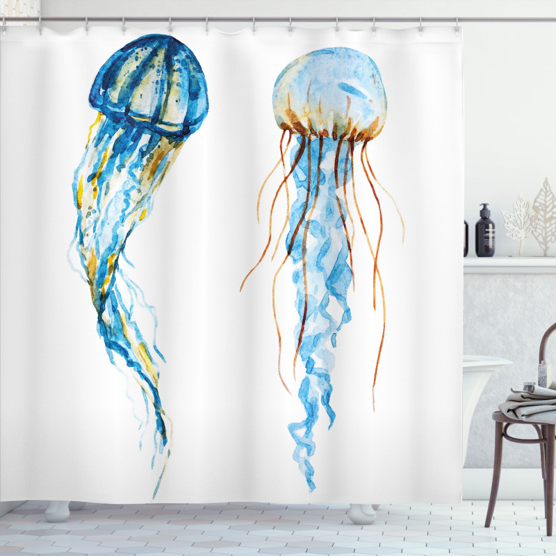 Jellyfish Exotic Sea Shower Curtain