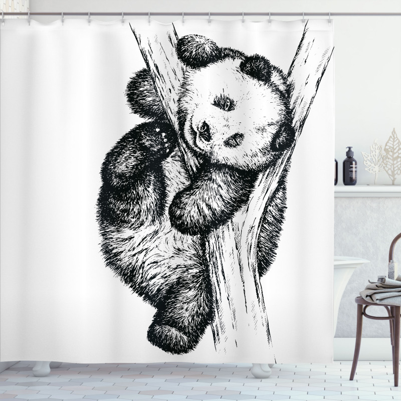 Little Panda Bear Shower Curtain