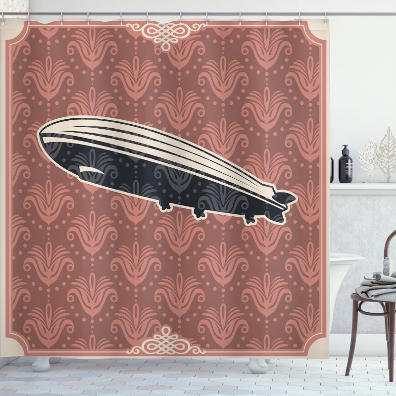 Zeppelin Modern Mix Shower Curtain