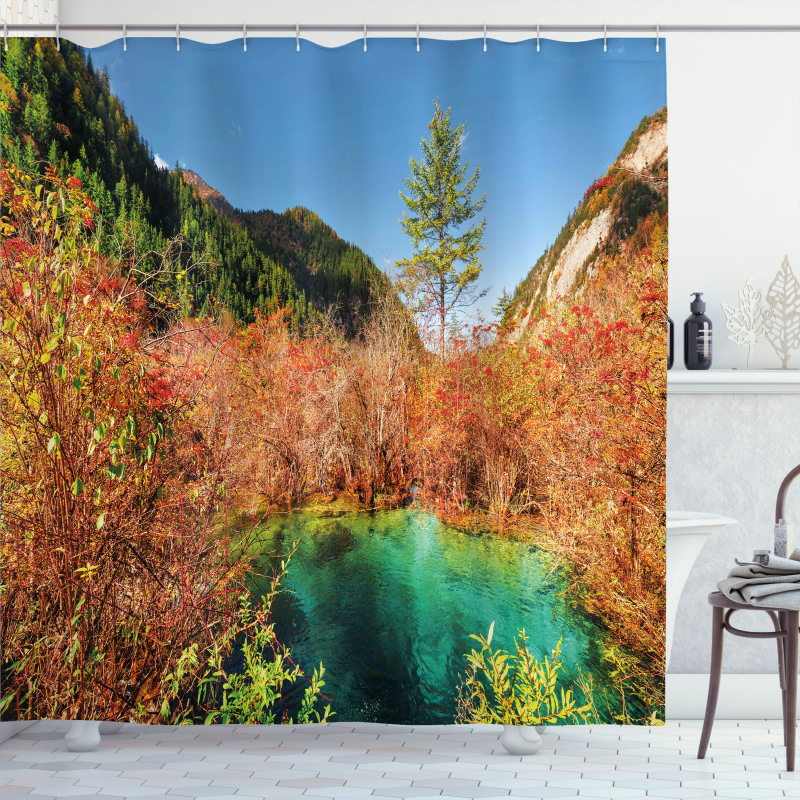 Idyllic Autumn Season Shower Curtain
