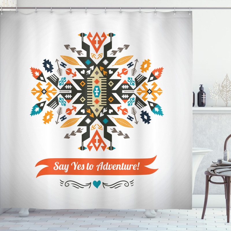 Design and Words Shower Curtain