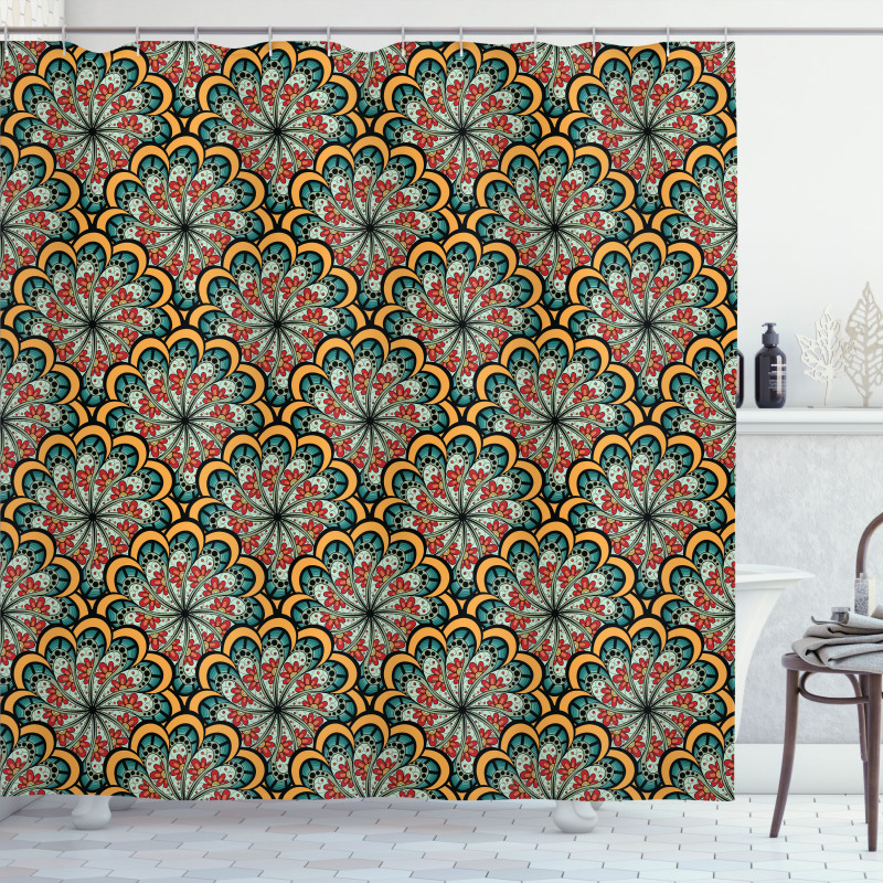 Moroccan Wave Shower Curtain