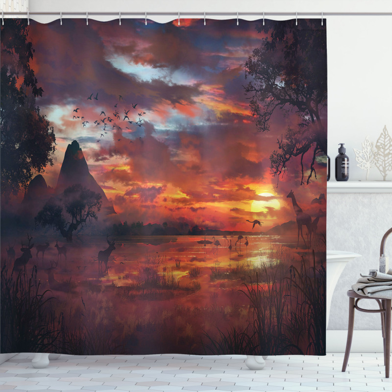 Safari Wild Forest Shower Curtain