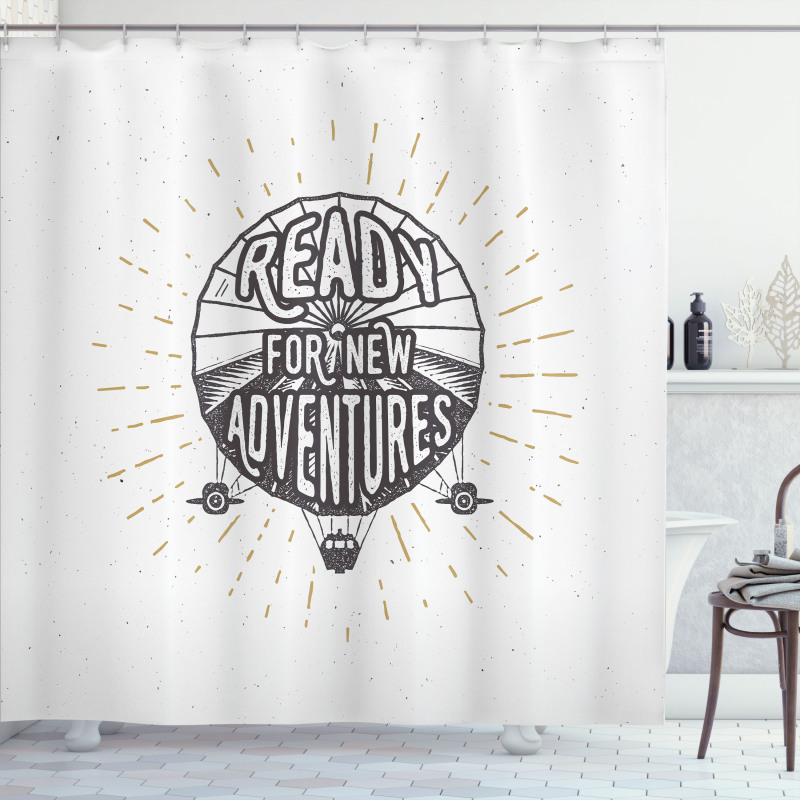 Motivational Adventure Shower Curtain