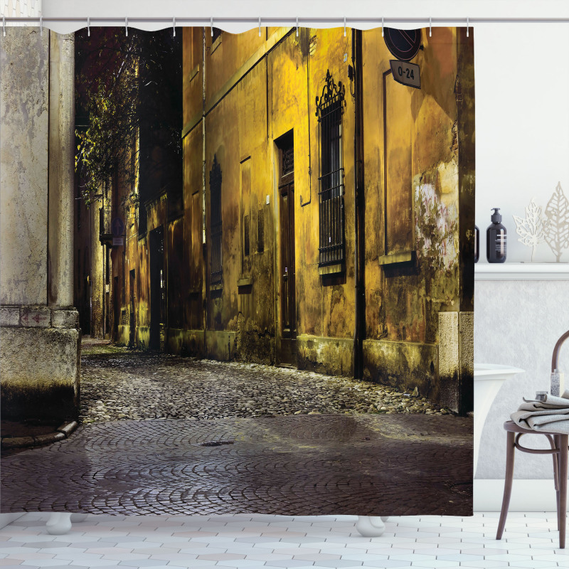 Dark City Old Avenues Shower Curtain