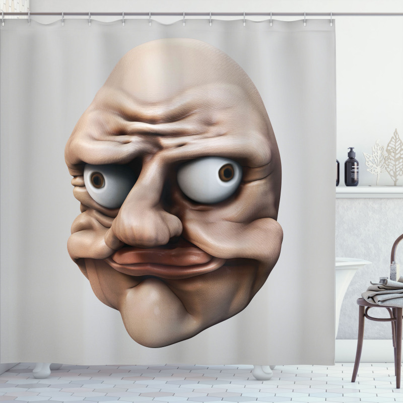 Grumpy Internet Troll Shower Curtain