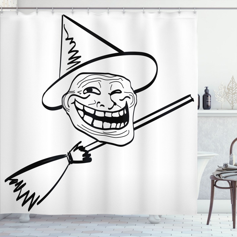 Spooky Halloween Spirit Shower Curtain