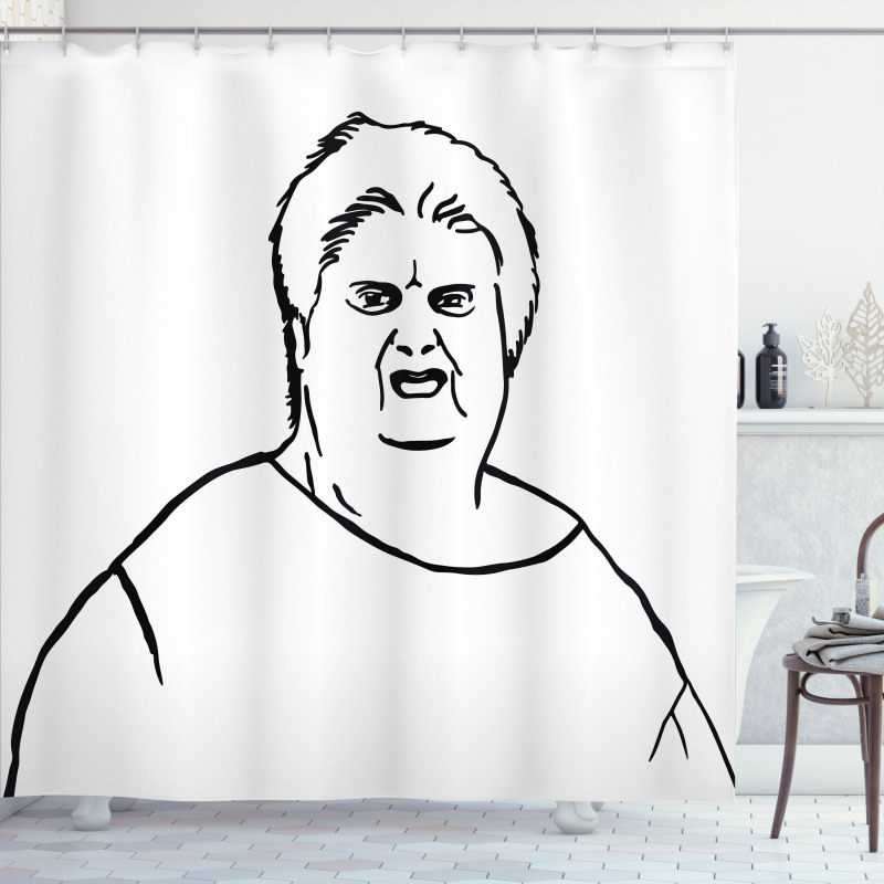 Internet Character Meme Shower Curtain