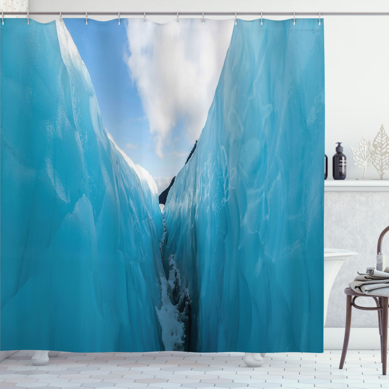 Frozen Ice Mountains Shower Curtain