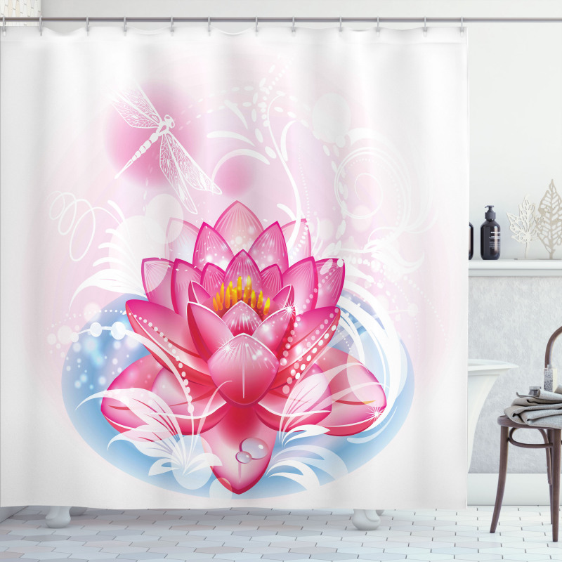 Mandala Yoga Lotus Shower Curtain