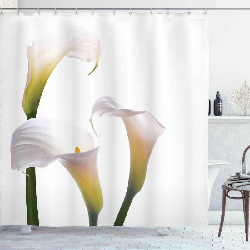 Calla Lilies Romantic Shower Curtain
