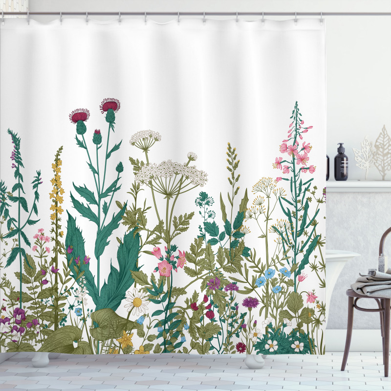 Spring Garden Hydrangeas Shower Curtain
