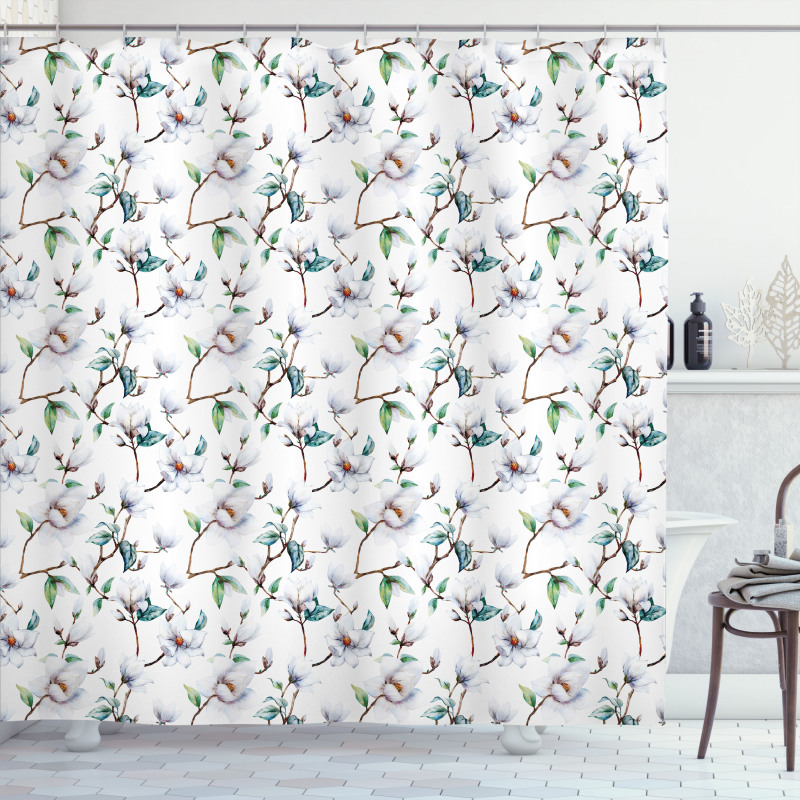 Royal Mallows in Spring Shower Curtain